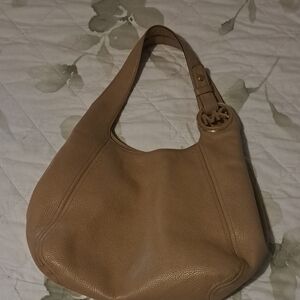 Michael Kors Tan Leather Shoulder Bag